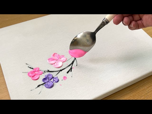 Spoon Painting Technique / Painting / Acrylic Painting