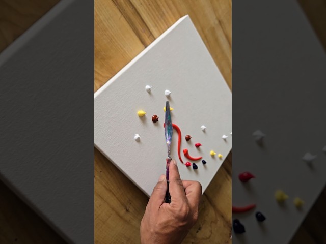 Acrylic Painting Technique 🎨✍️💫 #acrylicpainting #art #shorts