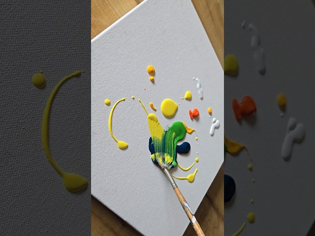 Acrylic Painting Technique 🎨✍️💫 #acrylicpainting #art #shorts