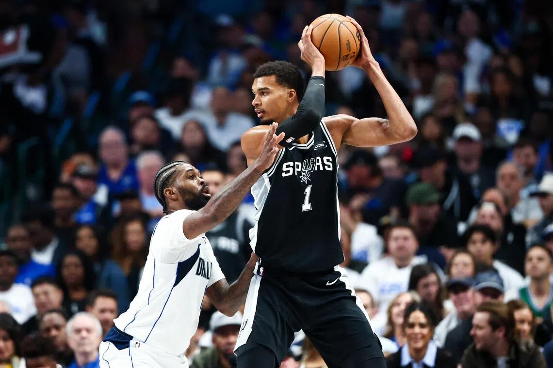 Spurs' Victor Wembanyama scores 40 in triumphant NBA return