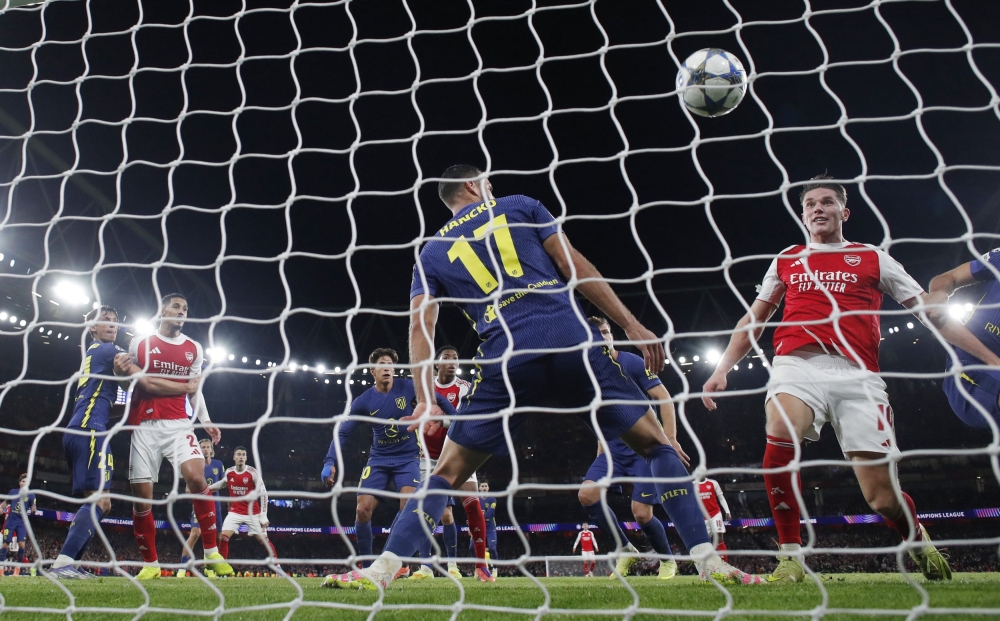 Gyokeres breaks drought as Arsenal rout Atletico to stay perfect in Champions League