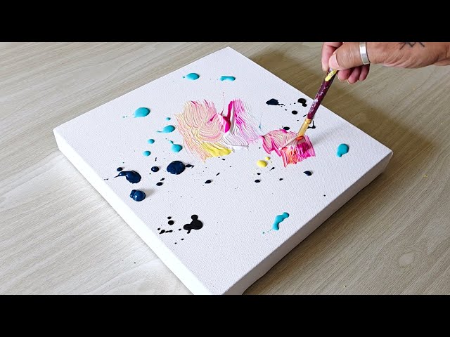 Easy Acrylic Painting / Northern Lights / Abstract Painting / 365 Days Challenge / Day #010