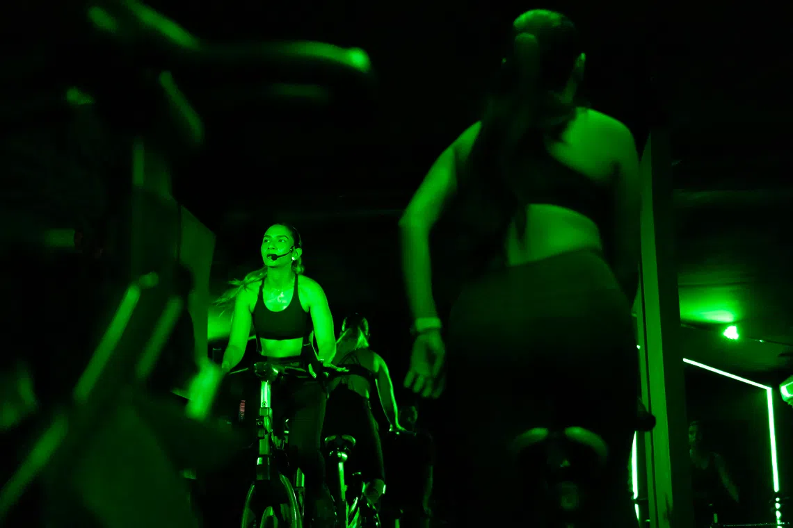 Banishing PE class baggage with spin cycling sessions