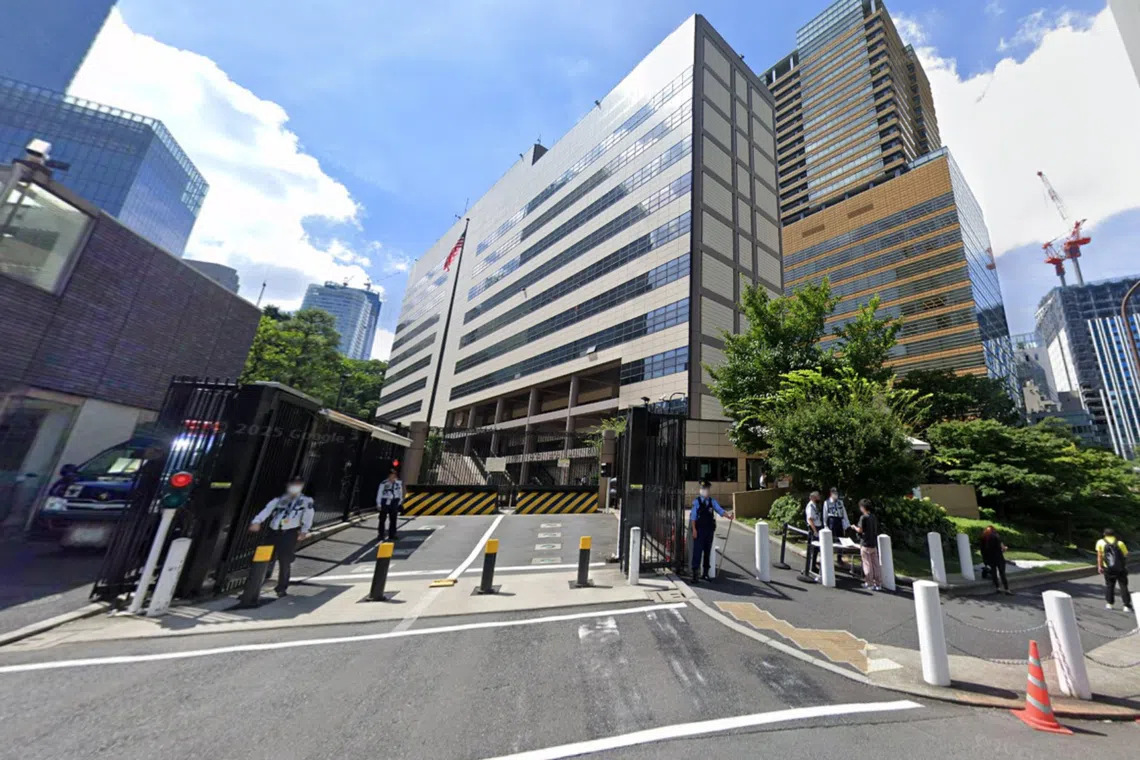 Man wielding knife arrested near US embassy in Tokyo, TBS news reports