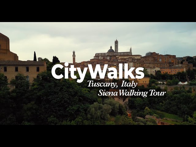 Siena Walking Tour Tuscany Italy in 4K | Medieval Streets & Piazza del Campo
