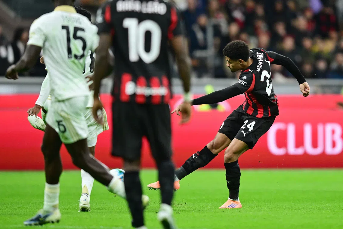 Late Athekame strike spares Milan from Pisa upset