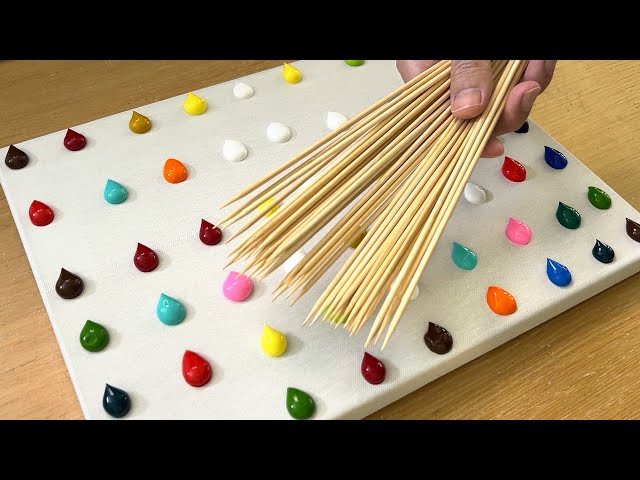 Scratch Painting Technique / Easy Painting / Paint a Forest Path