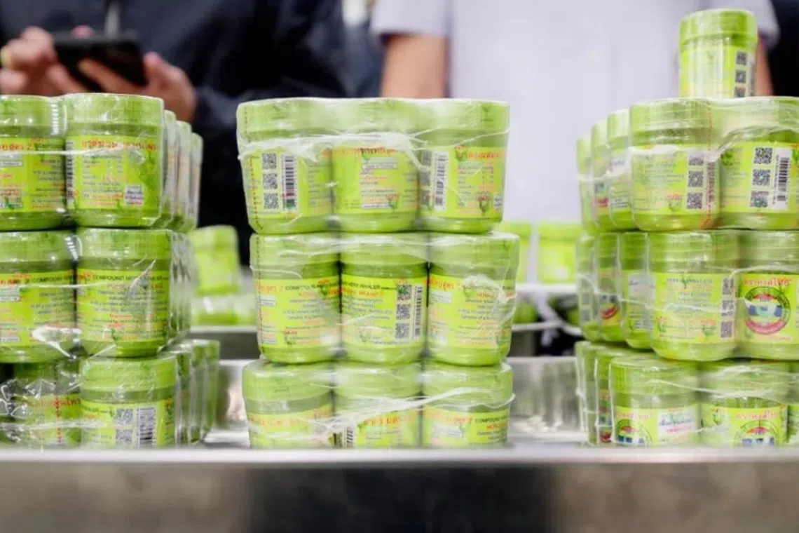 Thailand seizes 2 million herbal inhalers worth over 120 million baht from illegal factories