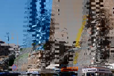 Workers injured in partial collapse of tower near Rome's Colosseum