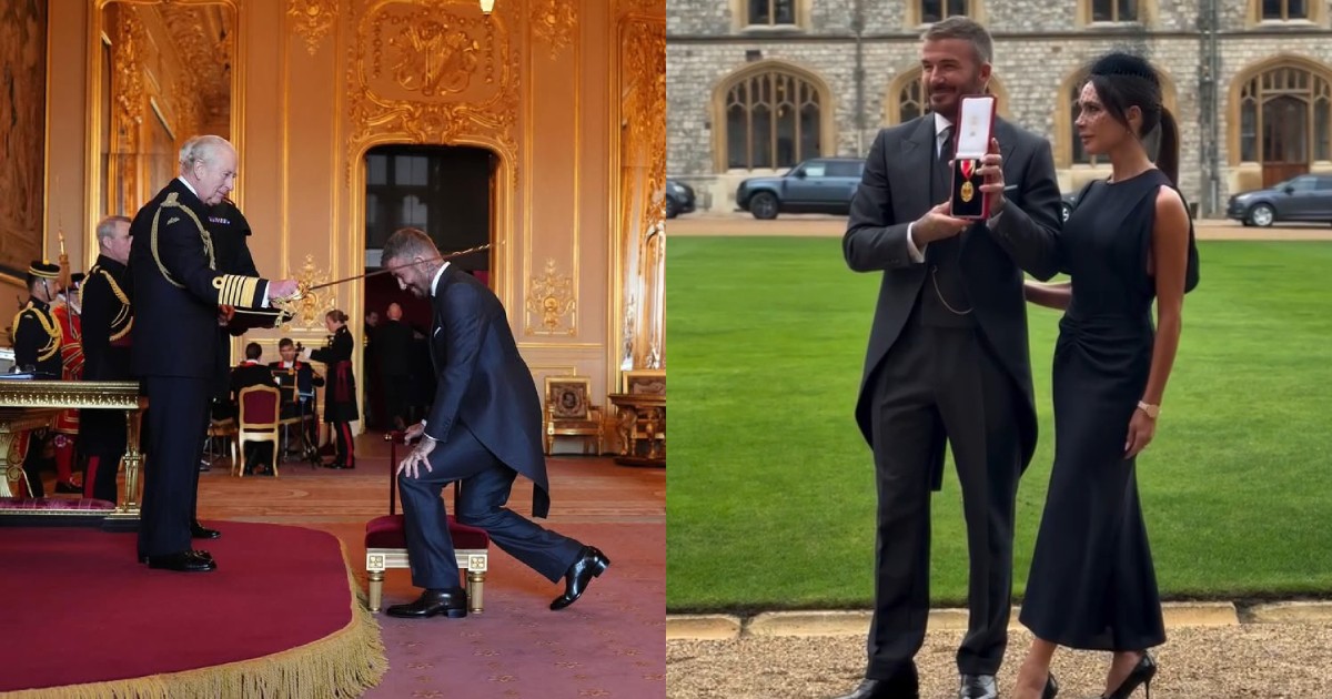David Beckham knighted by King Charles