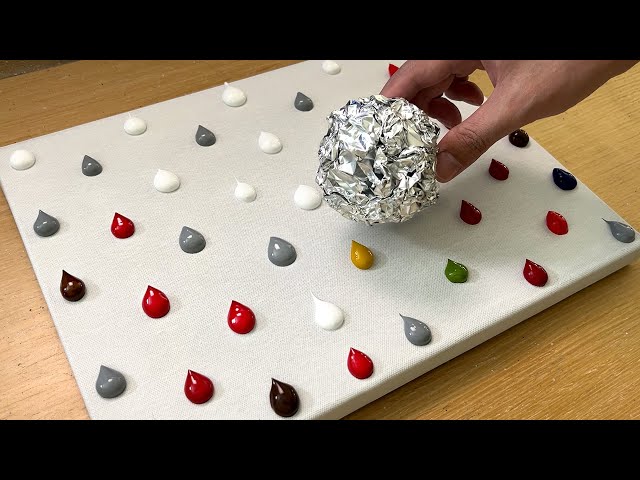 How to Draw a Forest Path in Autumn / Red Acrylic Painting