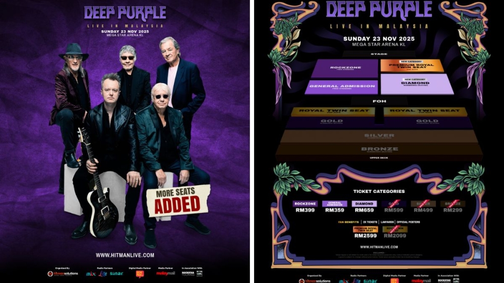 One night only: Deep Purple plays one last show for Malaysian fans, adding more seats