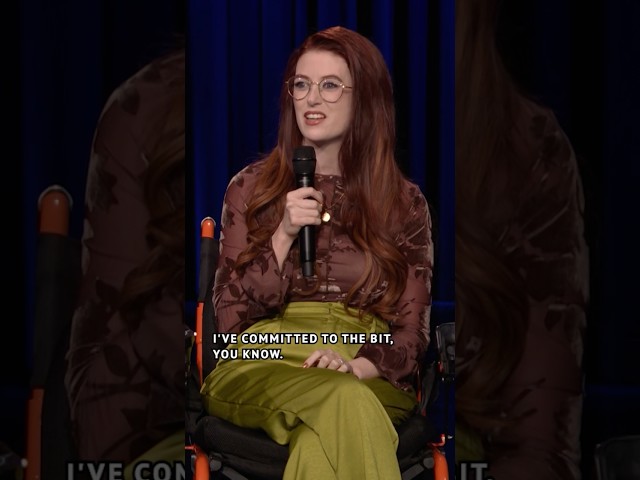 #FionaCauley gets to have fun sometimes with her Friedreich's ataxia diagnosis 🤣 #FallonTonight