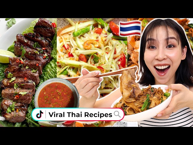 I Tried the Most Viral Thai Recipes on TikTok… WOW 🇹🇭✨