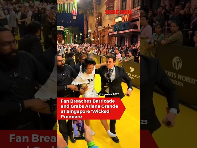 Fan Breaches Barricade and Grabs Ariana Grande at Singapore ‘Wicked’ Premiere