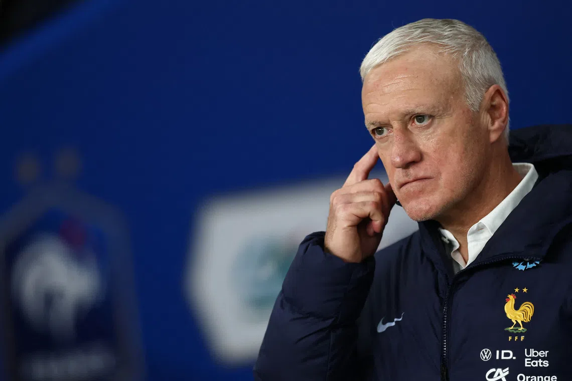 France boss Deschamps pleased with squad for stepping up in absence of big names
