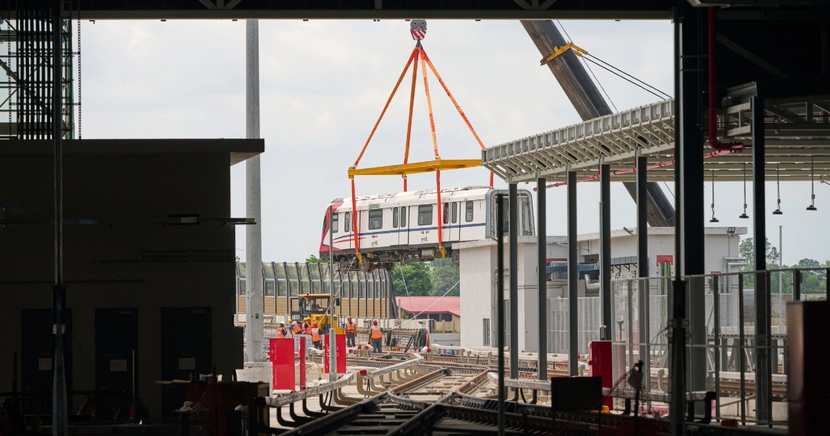Johor Bahru-Singapore RTS Link reaches 'major milestone': First train begins testing and commissioning