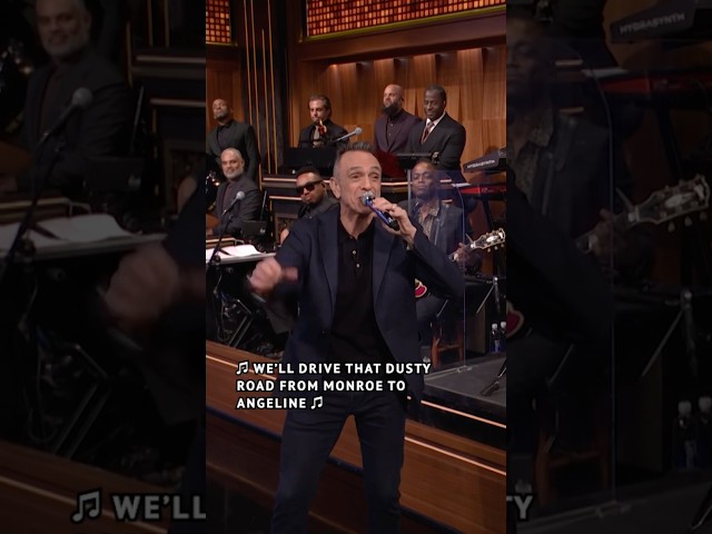 #HankAzaria breaks into an impromptu #BruceSpringsteen impression and sings “Prove It All Night”!