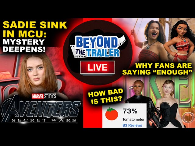 Sadie Sink CONFIRMED Avengers Secret Wars! Live Action Moana! Wicked for Good Rotten Tomatoes Score!