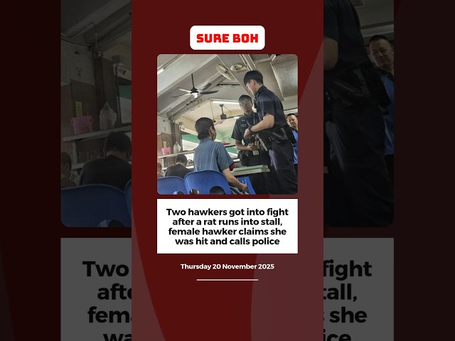 2 hawkers got into fight after a rat runs into stall, female hawker claims she was hit, calls police