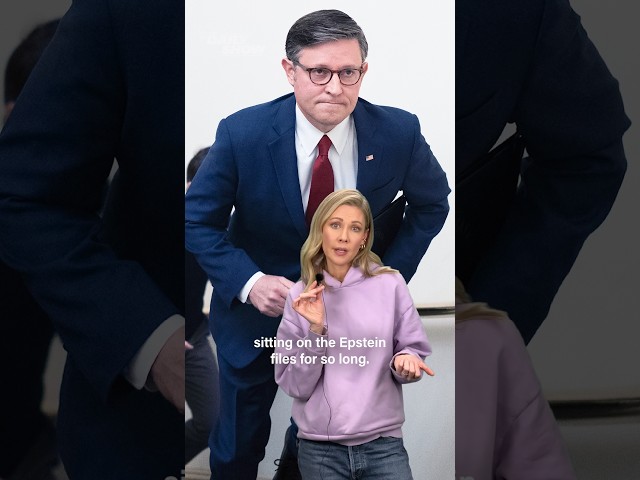 Mike Johnson is looking glowed up from the throat up #dailyshow