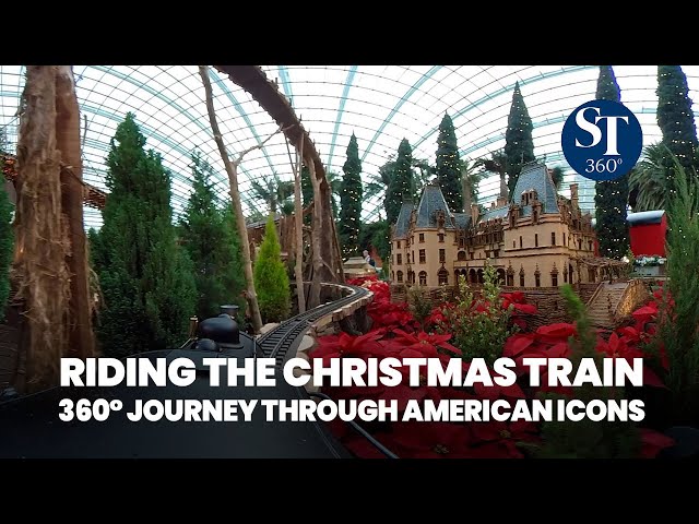 Riding the Christmas train through American icons