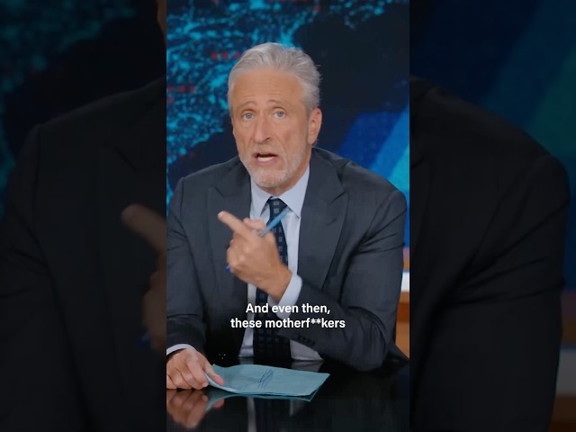 Republicans can't seem to decipher Epstein's emails, so Jon Stewart does it for them