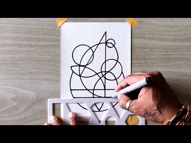 Relaxing Abstract Doodle / Meditative Art / Easy For Beginners / 365 Days Challenge / Day #38