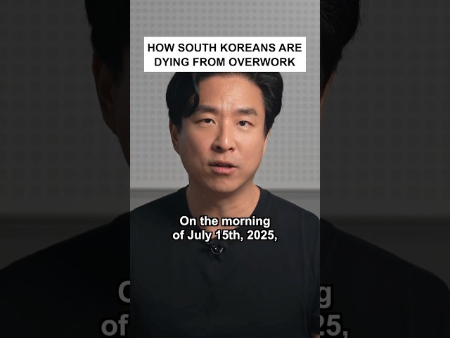 How South Koreans are Dying from Overwork #shorts