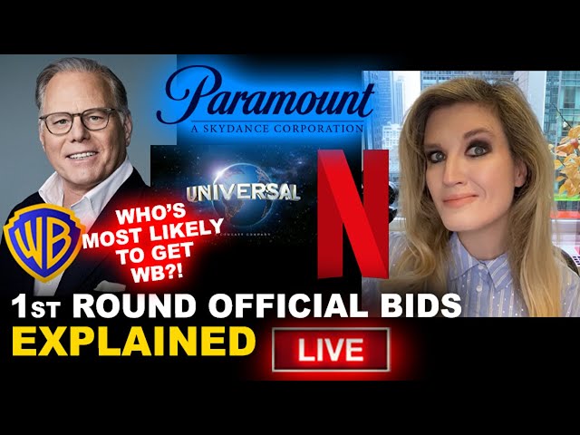 Warner Bros First Official Bids - Paramount Skydance, Comcast Universal, Netflix - EXPLAINED