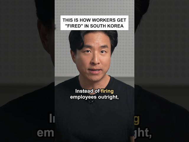 This is How Workers Get "Fired" in South Korea #shorts