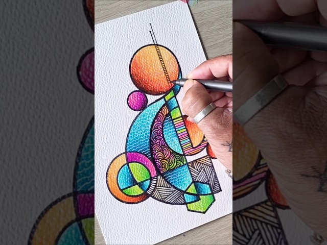 How to draw 🎨✍️🌈 #abstractart #doodle #shorts