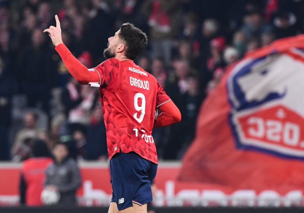 Giroud brace earns Lille win over Paris FC in Ligue 1