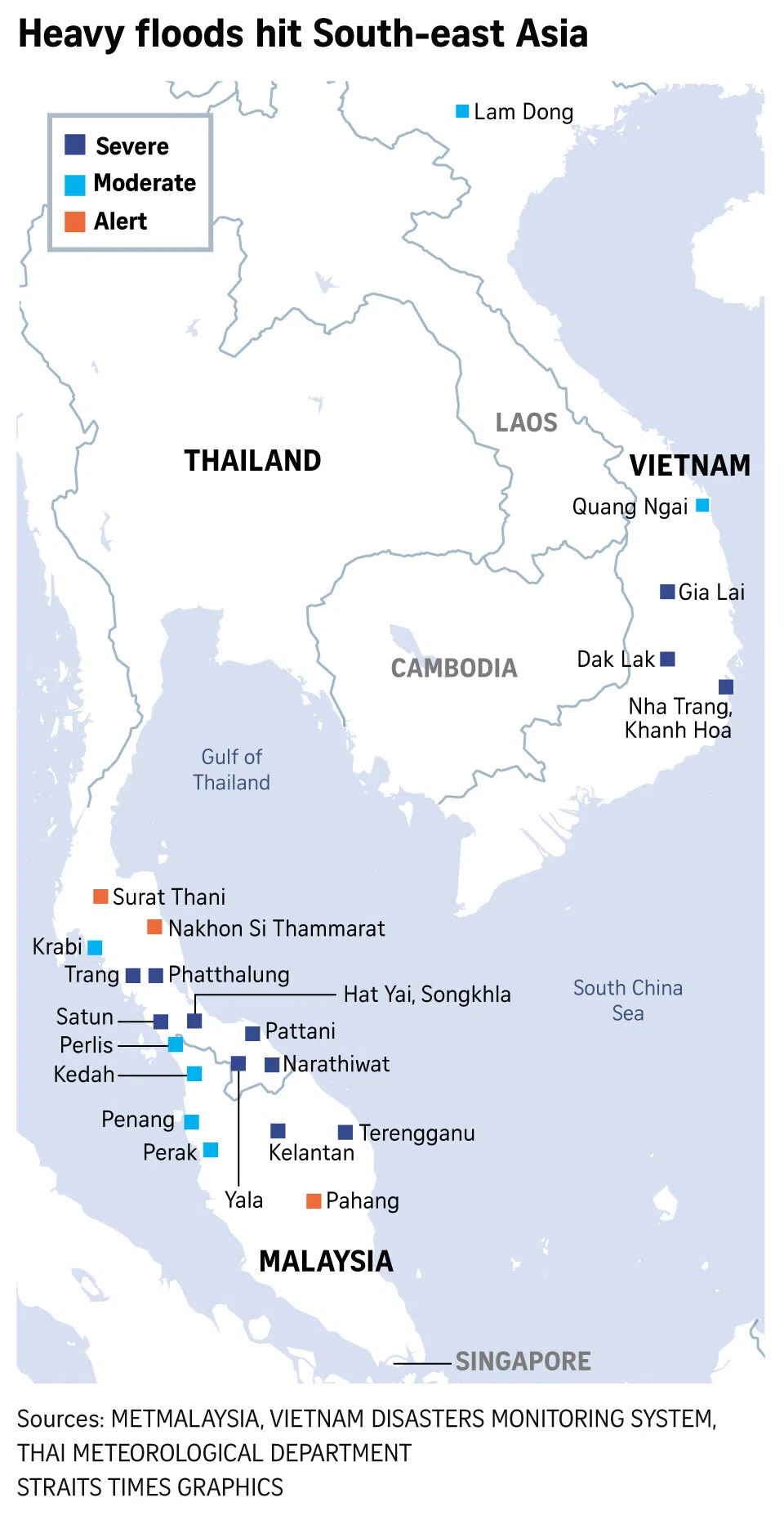Heavy downpour over large parts of Malaysia to continue