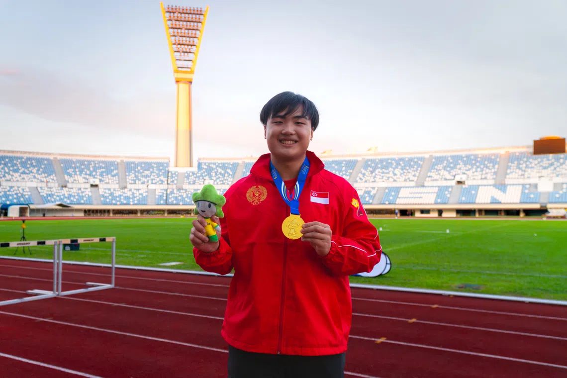 S’pore’s shot putter Anson Loh eyes more success after record feat at Asean School Games