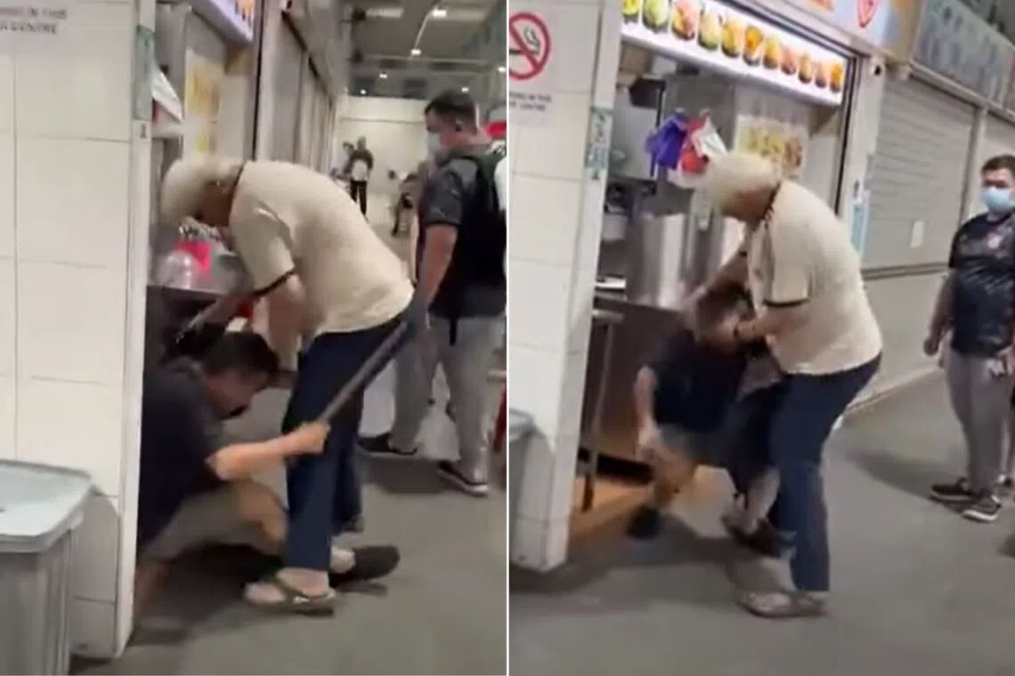 Two men arrested after fight at Telok Blangah Crescent Market and Food Centre