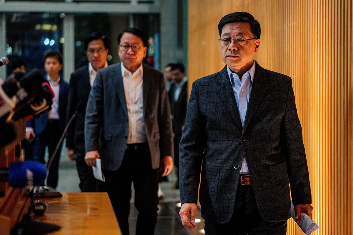 Hong Kong govt observes moment of silence for victims of deadly fire