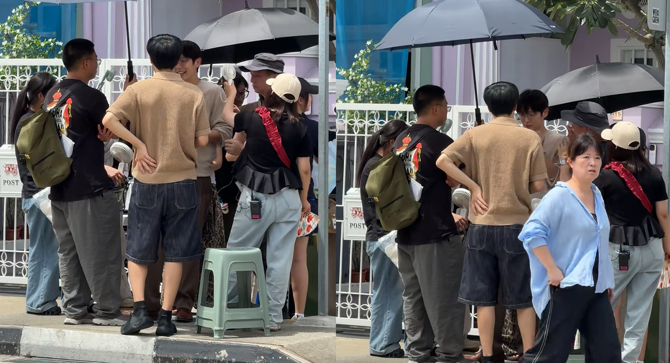 Lee Joon-gi spotted filming with Carrie Wong in Singapore