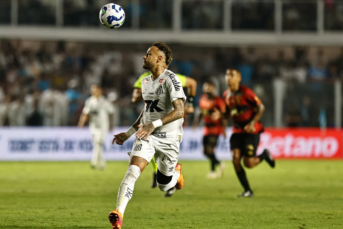 Neymar nets hat-trick to boost Santos survival hopes