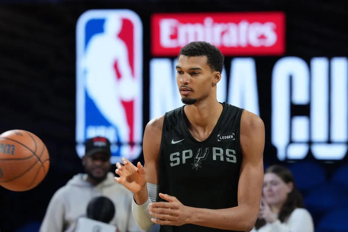 Wemby 'feeling great' as San Antonio Spurs take on OKC Thunder in NBA Cup semi-finals