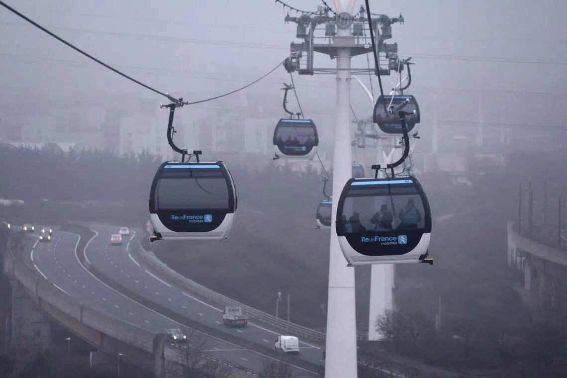 First urban cable car unveiled outside Paris