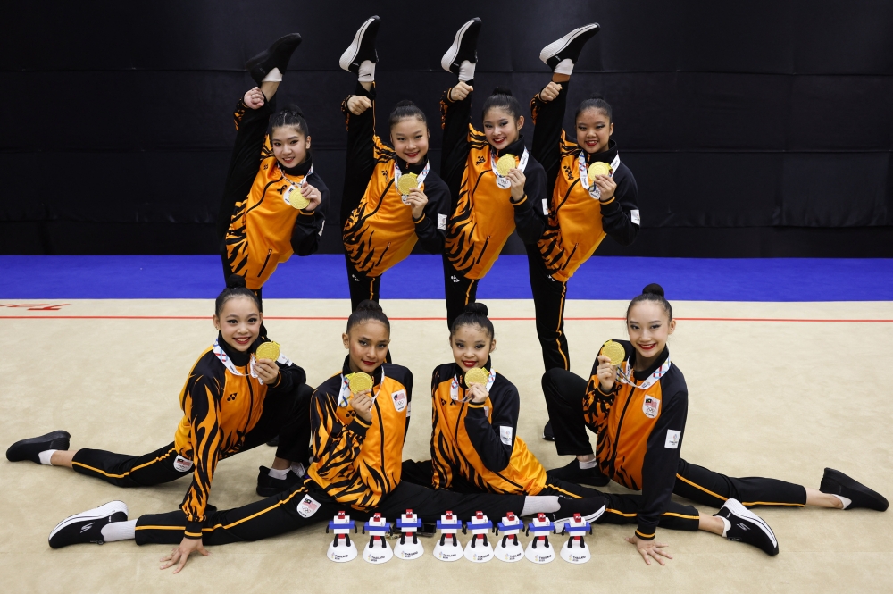 Malaysia’s rhythmic gymnastics squad dazzles with routines to clinch SEA Games gold