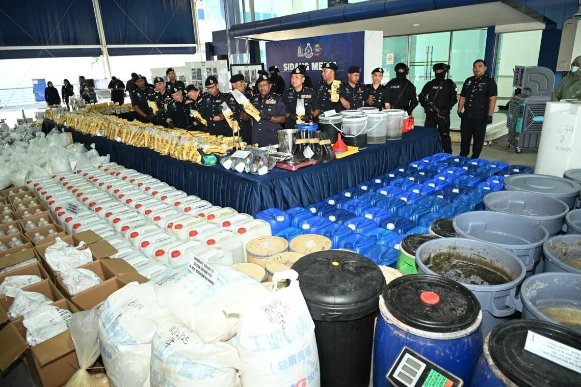 International drug ring busted, over $480 million worth of drugs seized in Klang Valley raids