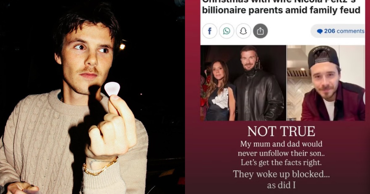 Cruz Beckham claims brother Brooklyn blocked family on Instagram