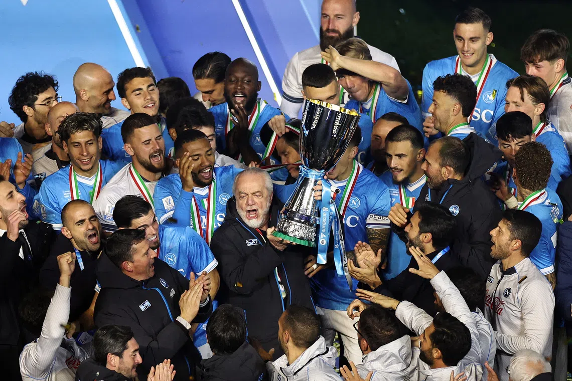 Napoli return to title defence in high spirits after Super Cup triumph
