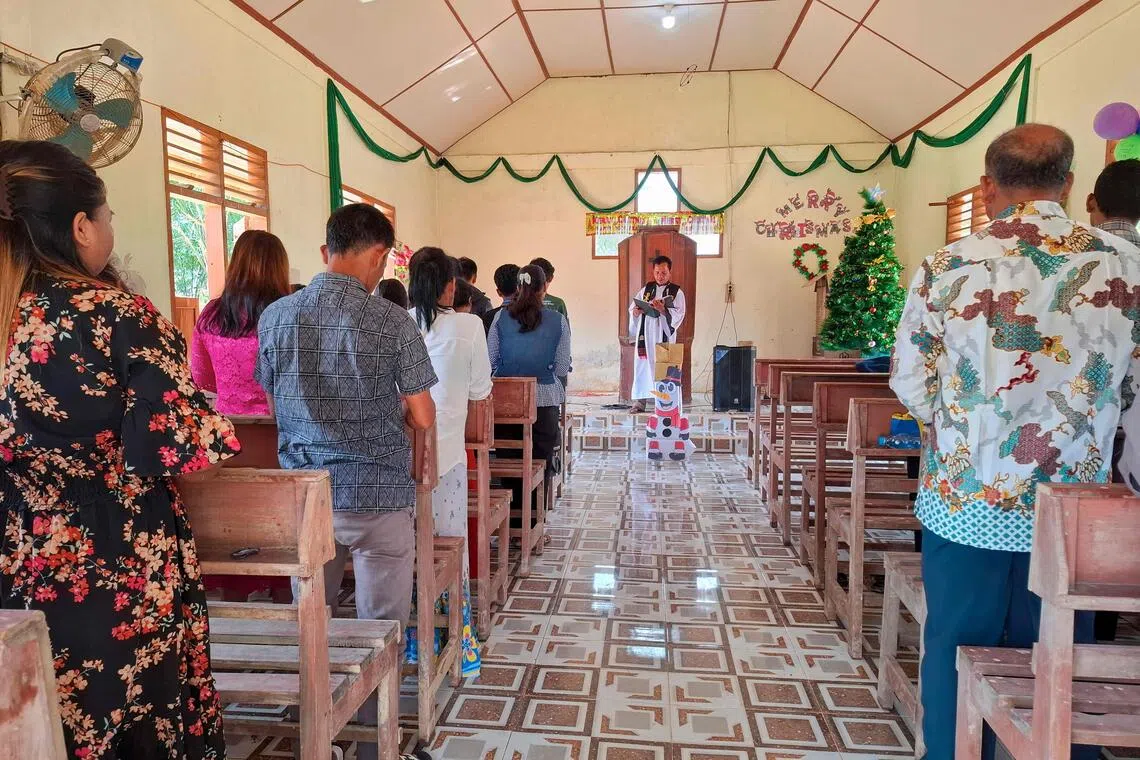 ‘Starting anew’: Indonesians in disaster-struck Sumatra hold Christmas mass