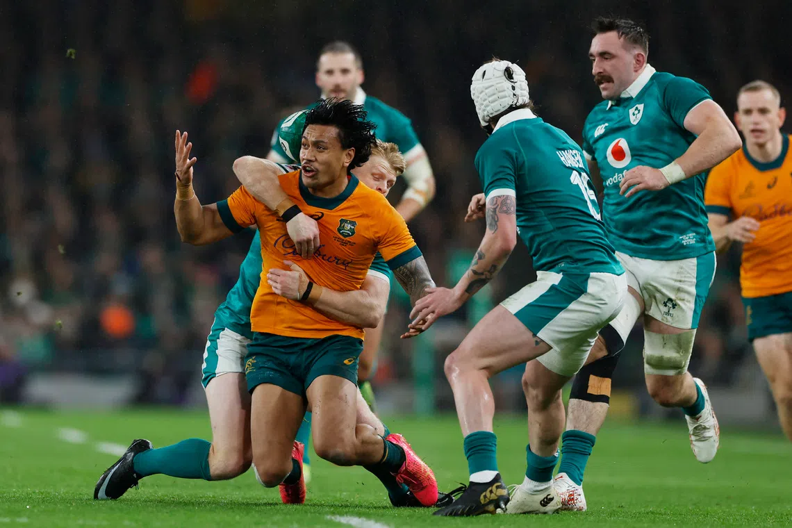 Wallabies centre Ikitau sidelined due to shoulder surgery