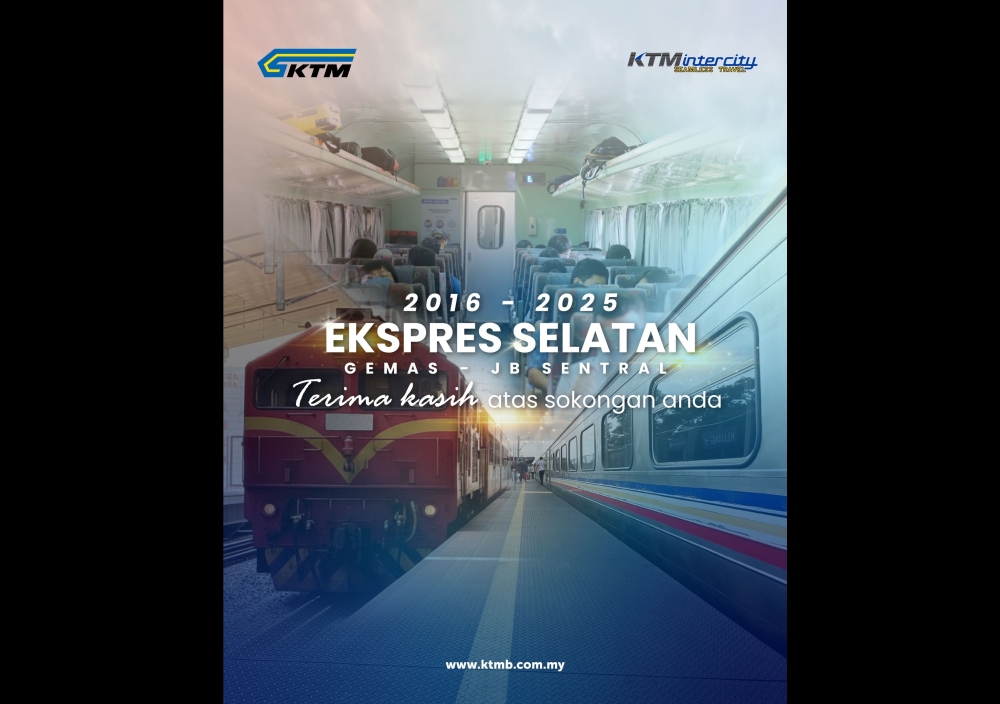 Farewell Southern Express: KTMB ends Gemas–JB Sentral service Jan 1, ETS takes over