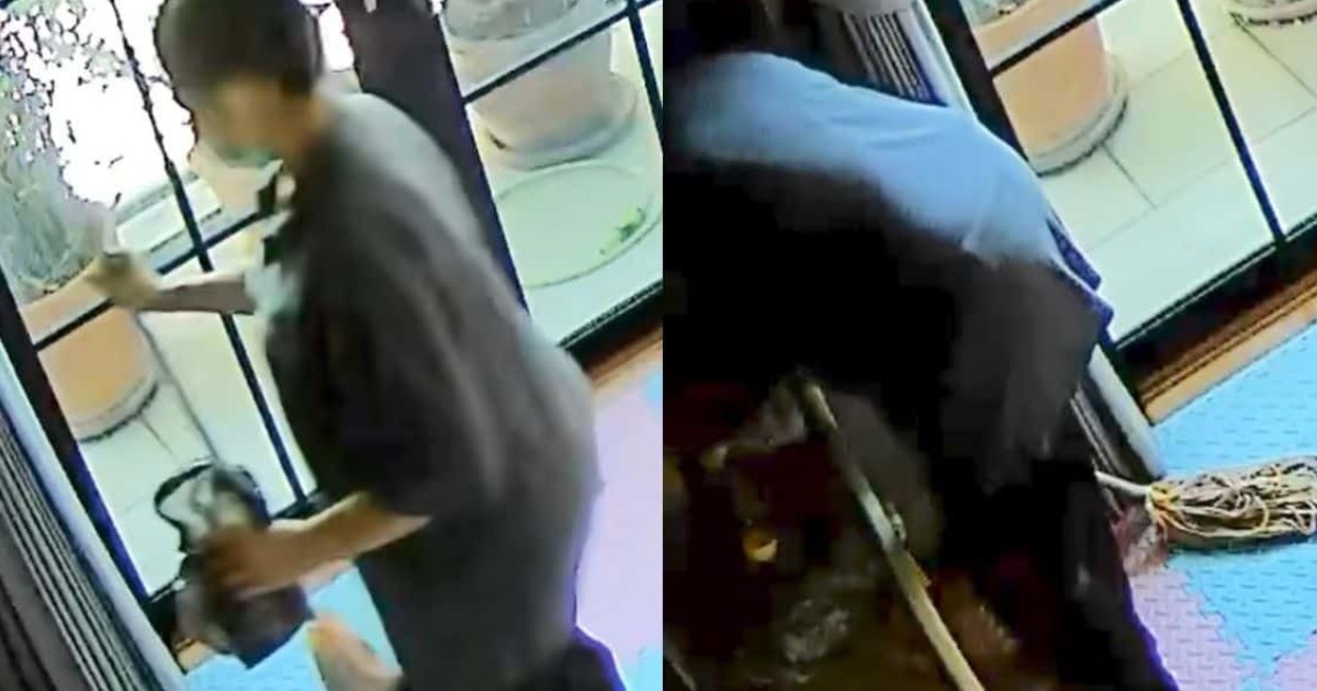 Thai maid seen on CCTV pouring disinfectant into baby's milk bottle, flees when confronted