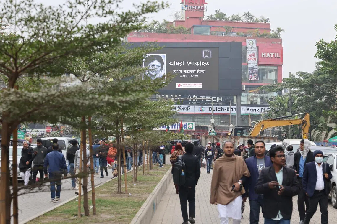 Bangladesh declares three-day state mourning for ex-PM Zia